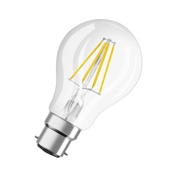 LED žiarovka Osram filament B22d 7,5 W – číra žiarovka