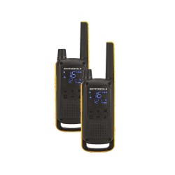 Vysielačky PMR MOTOROLA TLKR T82 žlté – dve žlté vysielačky