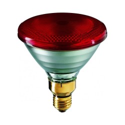 Žiarovka výhrevná E27 150W PAR38 PHILIPS – červená infražiarovka PAR38