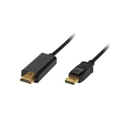 Kábel HDMI-DisplayPort 1,8 m – kábel s konektormi