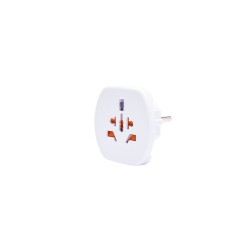 Cestovný adaptér SOLIGHT PA02 – malý biely adaptér