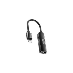 Kábel Lightning na jack 3,5 mm a nabíjanie BASEUS L52 čierny – redukcia