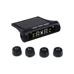 Snímač tlaku v pneumatikách TPMS – displej a štyri snímače na ventily