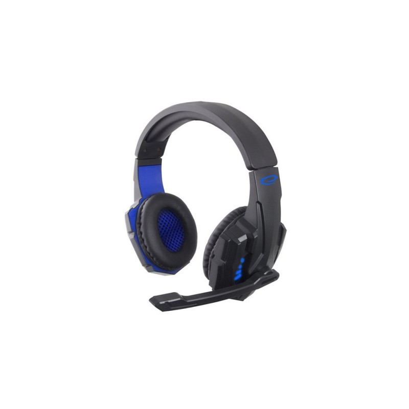 Herné slúchadlá ESPERANZA EGH450 modré USB + jack – slúchadlá s mikrofónom