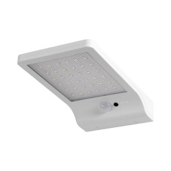 Reflektor LED so solárnym panelom a senzorom LEDVANCE DOORLED WHITE – nástenné svietidlo šikmo