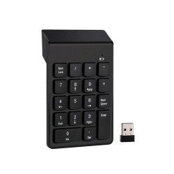 Klávesnica k PC numerická bluetooth AK86A čierna – numerická klávesnica s USB prijímačom