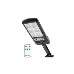 Reflektor LED so solárnym panelom a PIR LTC LXLL116 24W – svietidlo s držiakom a diaľkovým ovládačom