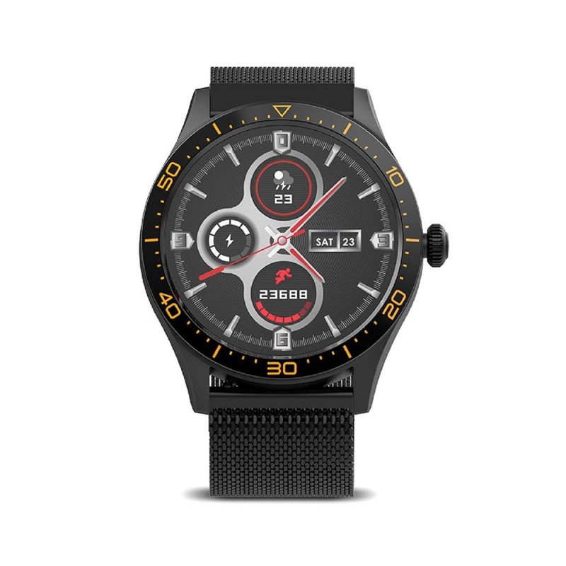 Hodinky SMART FOREVER AMOLED ICON AW-110 čierne – hodinky s kovovým remienkom