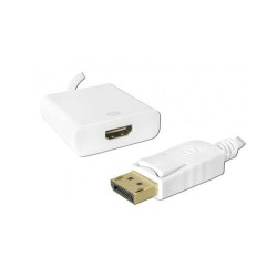 Redukcia HDMI zásuvka na DisplayPort 10 cm – redukcia biela