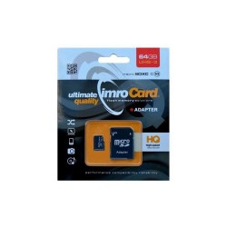 Karta micro SD 64GB s adaptérom IMRO UHS-3 – karta v balení