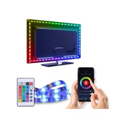 LED pás pre TV na USB RGB WiFi SOLIGHT WM58 – pás s TV a mobilom