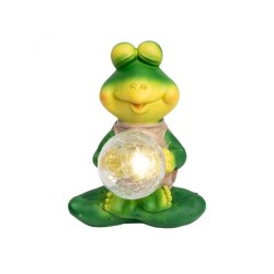 Solárna lampa ŽABKA HOME MX642 – žabka so svietiacou guľou