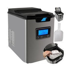 Výrobník ľadu Malatec YT-E-005C – prístroj s LCD displejom a naberačkou