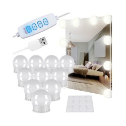 LED žiarovky k zrkadlu ML18910 – sada s ovládačom