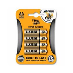 Batéria JCB AA Super – štyri batérie v blistri