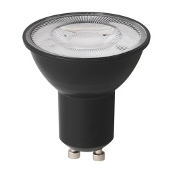 Žiarovka OSRAM LVPR16 GU10 4,5W 840 BLACK – čierna žiarovka spredu