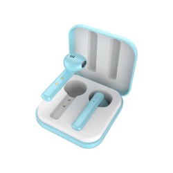 Bluetooth slúchadlá LEDWOOD HUBBLE – modré slúchadlá v puzdre