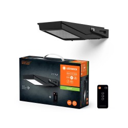 Reflektor LED so solárnym panelom a senzorom LEDVANCE ENDURA FLOOD SOLAR 10W/840 – reflektor s balením a ovládačom