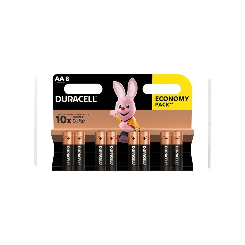 Batéria Duracell AA Basic – batérie v blistri