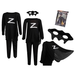Kostým ZORRO S 95–110 cm – oblek, plášť a maska