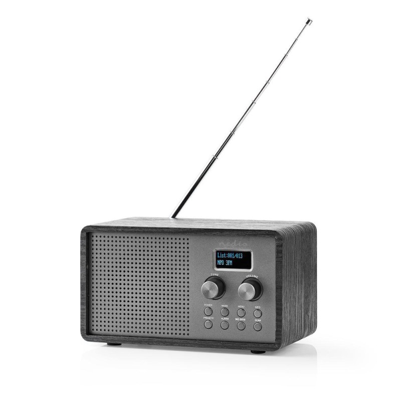 Prenosné rádio NEDIS RDDB5110BK DAB+ – rádio s anténou