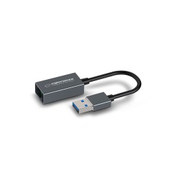 Sieťová karta USB-A na RJ45 10/100/1000 Mb/s ESPERANZA ENA101 – redukcia s káblom USB-A