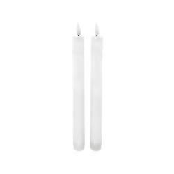 Sviečka LED dlhá HOME DECOR HD-114 biela 2 ks – sviečky