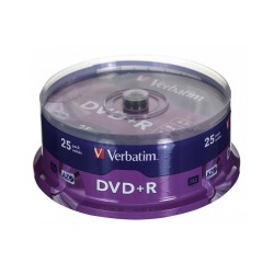 DVD+R VERBATIM 25 ks – disky na tŕni