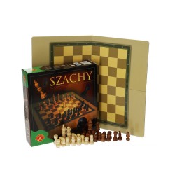 Drevený šach ALEXANDER – šachovnica, figúrky a krabica
