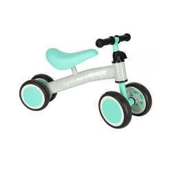 Odrážadlo TRIKE FIX TINY – mätovo-sivé odrážadlo so štyrmi kolieskami
