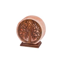 Soľná lampa 2,6-3 kg na 230 V RABALUX 76009 IGDRASIL – okrúhla lampa s motívom stromu