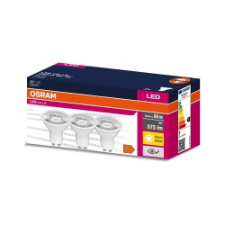 Žiarovka OSRAM LVPAR16 GU10 6,9W 827 3ks – balenie s tromi žiarovkami