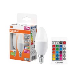 RGB žiarovka OSRAM SCLB40REM 2 ks – balenie s ovládačom
