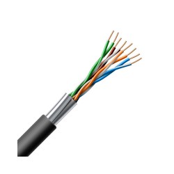 Kábel FTP CAT.5e CAVEL LAN5412G – čierny vonkajší kábel