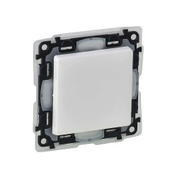 Tlačidlo IP44 LEGRAND VALENA LIFE 752171 – biele tlačidlo s krytom