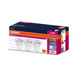 Žiarovka OSRAM LVPAR16 GU10 6,9W 840 120° 3ks – balenie s tromi žiarovkami
