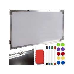 Magnetická tabuľa MAALEO 90x60 – tabuľa s fixkami, magnetmi a hubkou