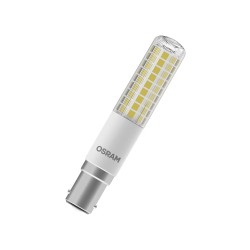 LED žiarovka Osram Slim B15d 9 W stmievateľná – žiarovka zo šikmého pohľadu