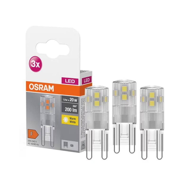 Žiarovka OSRAM BASEPIN20 G9 3ks – balenie s tromi žiarovkami