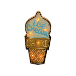 Retro tabuľa ICE CREAM FLR-01 – zmrzlinový kornút