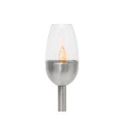 Solárna lampa HOME MX816 – lampa s plameňom zblízka