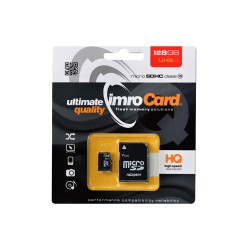 Karta micro SD 128GB s adaptérom IMRO UHS-3 – karta v balení