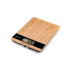 Váha kuchynská OROMED ORO-KITCHEN SCALE bambusová čierna – bambusová váha