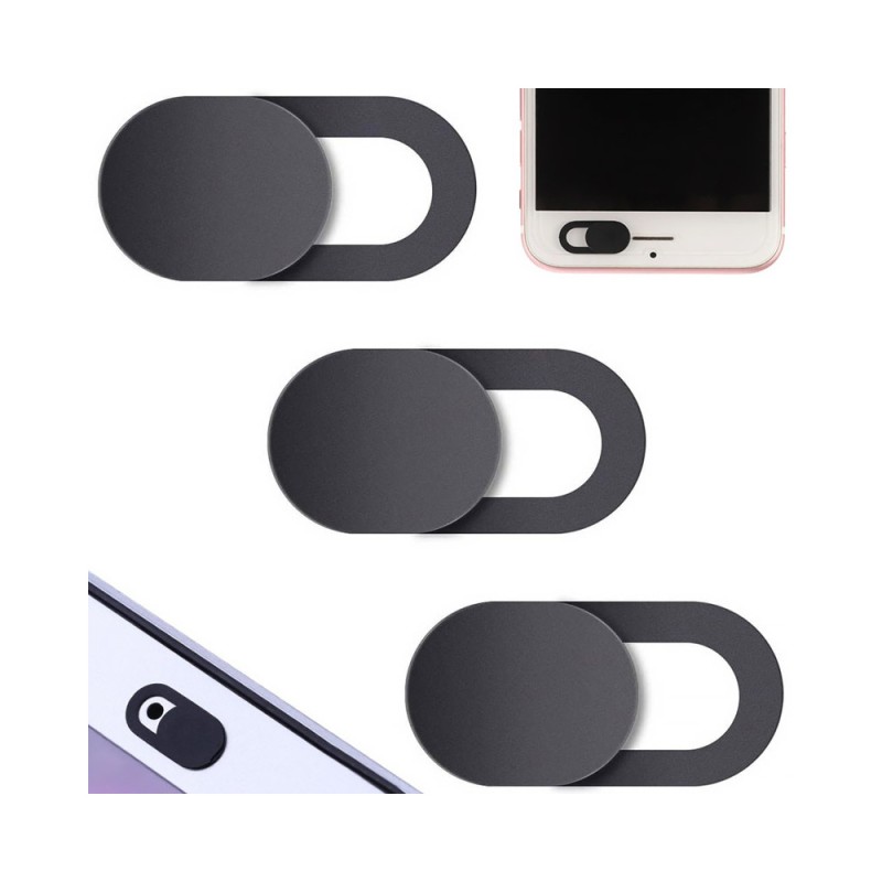 Záslepka na webkameru WEBCAM COVER (3 ks) – tri záslepky a mobil