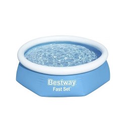 Bazén BESTWAY 57448 Ø 244 × 61 cm modrý – nafukovací bazén